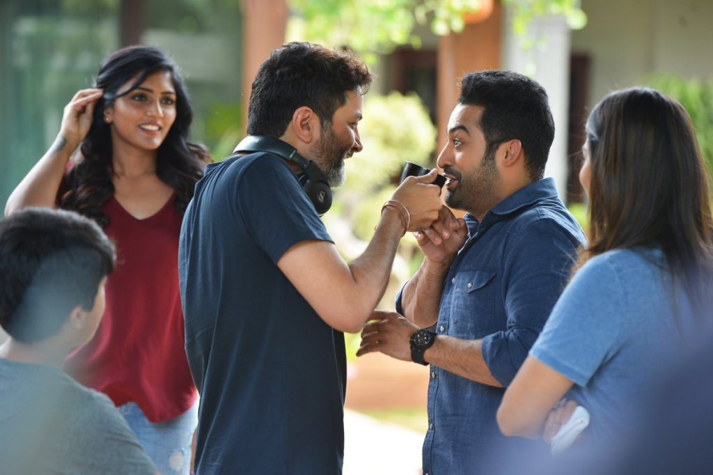 NTR Working Stills From Aravinda Sametha
